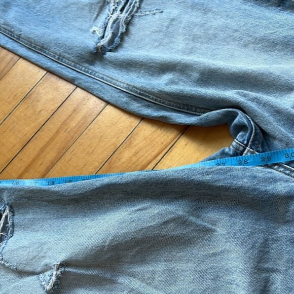 Aritzia Denim Forum The Joni High Rise Loose Straight Leg Distressed Jean - Picture 11 of 11